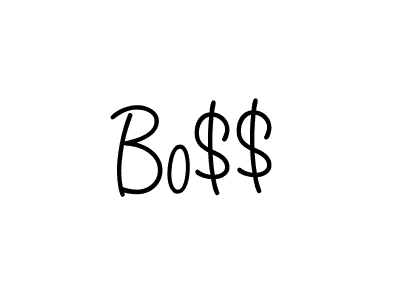 Bo$$ stylish signature style. Best Handwritten Sign (Angelique-Rose-font-FFP) for my name. Handwritten Signature Collection Ideas for my name Bo$$. Bo$$ signature style 5 images and pictures png