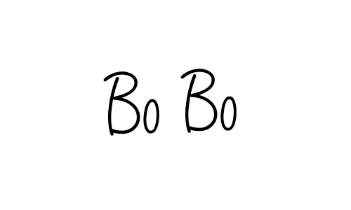 How to make Bo Bo name signature. Use Angelique-Rose-font-FFP style for creating short signs online. This is the latest handwritten sign. Bo Bo signature style 5 images and pictures png