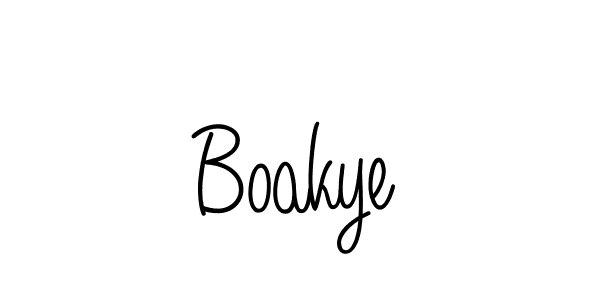 How to Draw Boakye signature style? Angelique-Rose-font-FFP is a latest design signature styles for name Boakye. Boakye signature style 5 images and pictures png