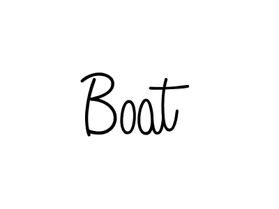 How to make Boat signature? Angelique-Rose-font-FFP is a professional autograph style. Create handwritten signature for Boat name. Boat signature style 5 images and pictures png