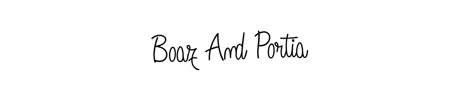 Also You can easily find your signature by using the search form. We will create Boaz And Portia name handwritten signature images for you free of cost using Angelique-Rose-font-FFP sign style. Boaz And Portia signature style 5 images and pictures png