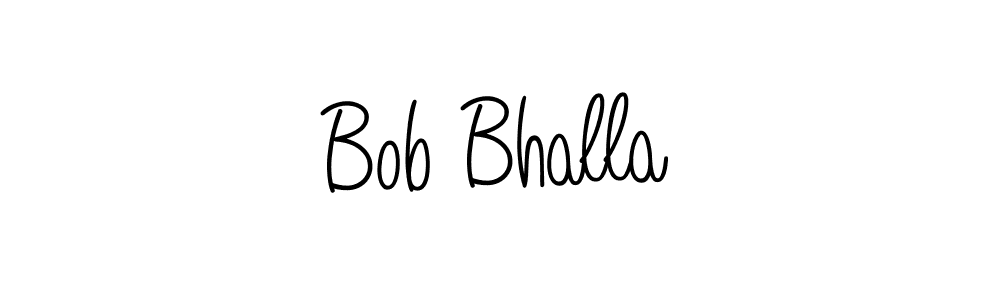 How to make Bob Bhalla name signature. Use Angelique-Rose-font-FFP style for creating short signs online. This is the latest handwritten sign. Bob Bhalla signature style 5 images and pictures png