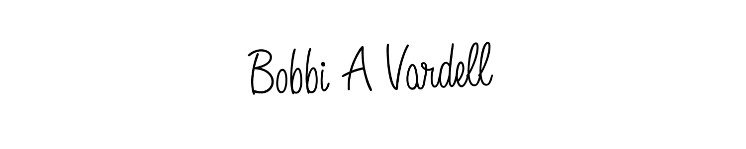 Also we have Bobbi A Vardell name is the best signature style. Create professional handwritten signature collection using Angelique-Rose-font-FFP autograph style. Bobbi A Vardell signature style 5 images and pictures png