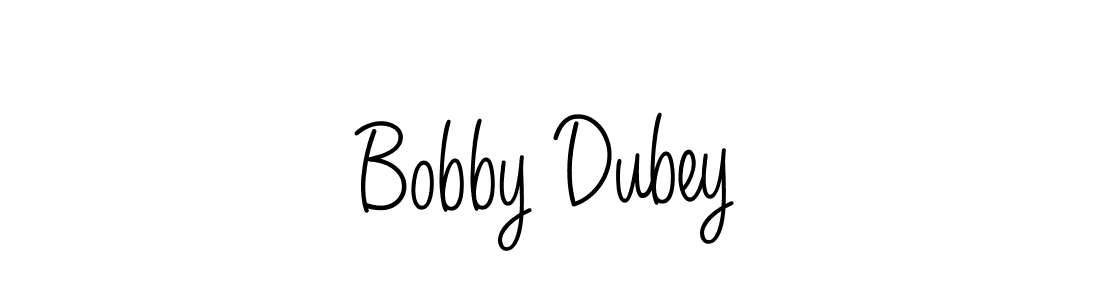 You should practise on your own different ways (Angelique-Rose-font-FFP) to write your name (Bobby Dubey) in signature. don't let someone else do it for you. Bobby Dubey signature style 5 images and pictures png