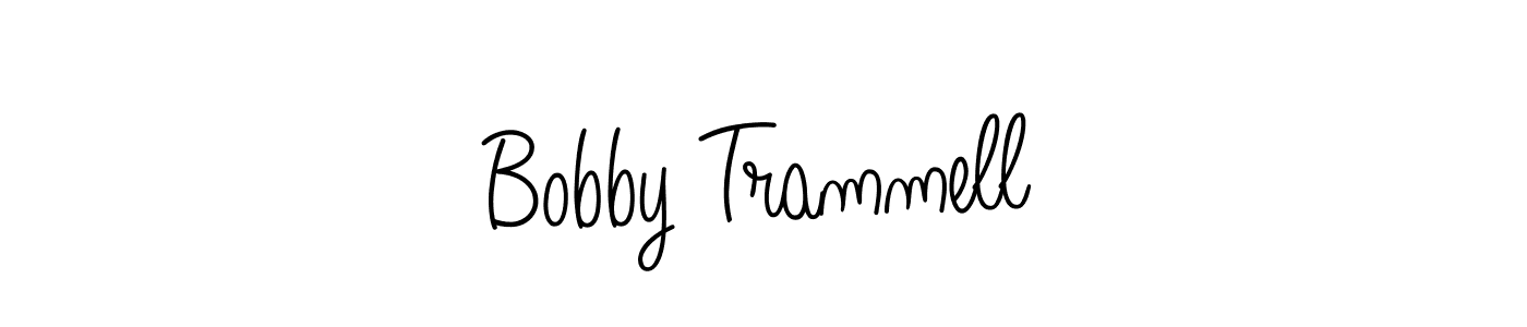 Use a signature maker to create a handwritten signature online. With this signature software, you can design (Angelique-Rose-font-FFP) your own signature for name Bobby Trammell. Bobby Trammell signature style 5 images and pictures png