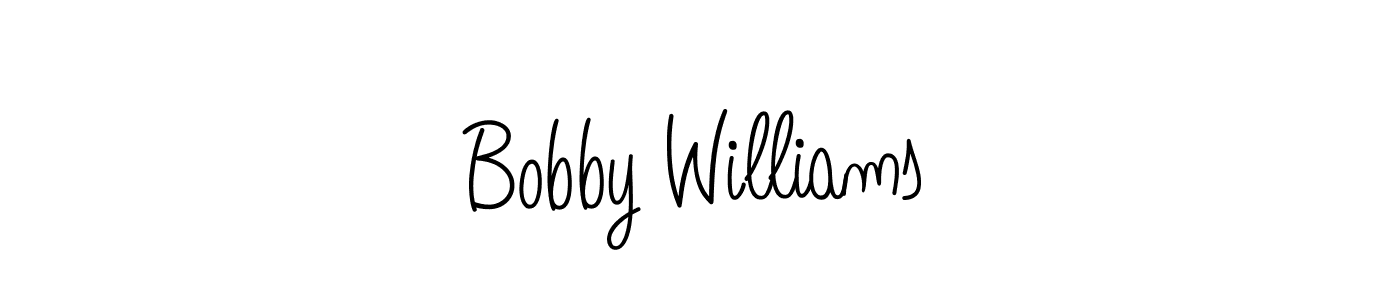 Create a beautiful signature design for name Bobby Williams. With this signature (Angelique-Rose-font-FFP) fonts, you can make a handwritten signature for free. Bobby Williams signature style 5 images and pictures png