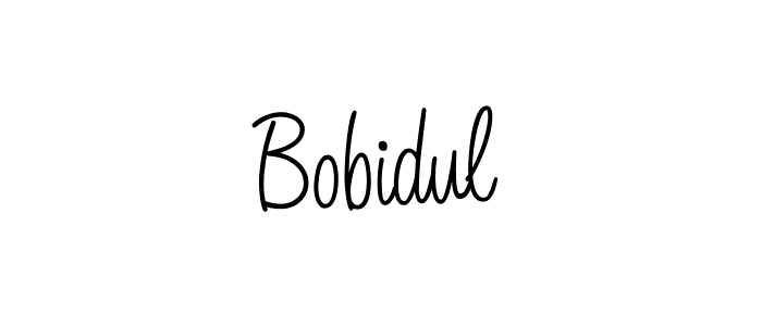 if you are searching for the best signature style for your name Bobidul. so please give up your signature search. here we have designed multiple signature styles  using Angelique-Rose-font-FFP. Bobidul signature style 5 images and pictures png