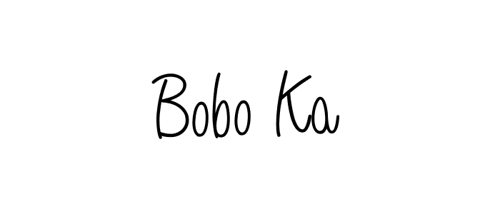 Check out images of Autograph of Bobo Ka name. Actor Bobo Ka Signature Style. Angelique-Rose-font-FFP is a professional sign style online. Bobo Ka signature style 5 images and pictures png