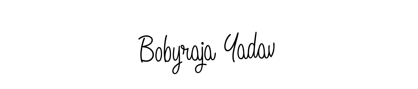 Also we have Bobyraja Yadav name is the best signature style. Create professional handwritten signature collection using Angelique-Rose-font-FFP autograph style. Bobyraja Yadav signature style 5 images and pictures png