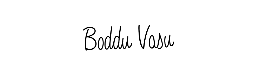 Design your own signature with our free online signature maker. With this signature software, you can create a handwritten (Angelique-Rose-font-FFP) signature for name Boddu Vasu. Boddu Vasu signature style 5 images and pictures png