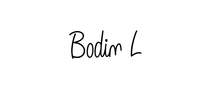 Bodin L stylish signature style. Best Handwritten Sign (Angelique-Rose-font-FFP) for my name. Handwritten Signature Collection Ideas for my name Bodin L. Bodin L signature style 5 images and pictures png