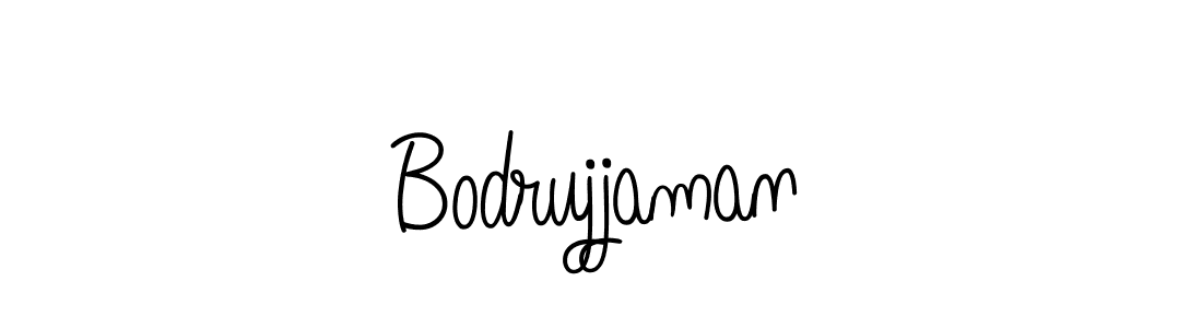 Use a signature maker to create a handwritten signature online. With this signature software, you can design (Angelique-Rose-font-FFP) your own signature for name Bodrujjaman. Bodrujjaman signature style 5 images and pictures png