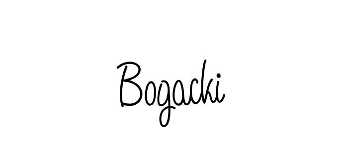 Bogacki stylish signature style. Best Handwritten Sign (Angelique-Rose-font-FFP) for my name. Handwritten Signature Collection Ideas for my name Bogacki. Bogacki signature style 5 images and pictures png