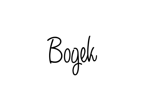 Angelique-Rose-font-FFP is a professional signature style that is perfect for those who want to add a touch of class to their signature. It is also a great choice for those who want to make their signature more unique. Get Bogek name to fancy signature for free. Bogek signature style 5 images and pictures png