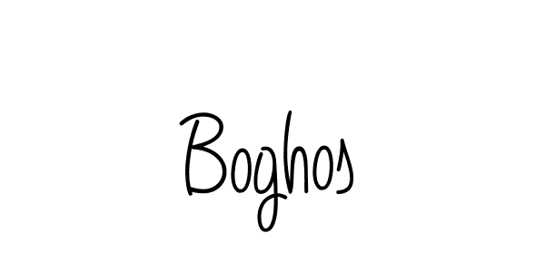 Design your own signature with our free online signature maker. With this signature software, you can create a handwritten (Angelique-Rose-font-FFP) signature for name Boghos. Boghos signature style 5 images and pictures png