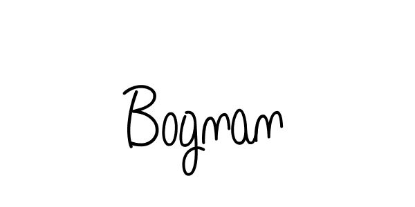 Use a signature maker to create a handwritten signature online. With this signature software, you can design (Angelique-Rose-font-FFP) your own signature for name Bognan. Bognan signature style 5 images and pictures png