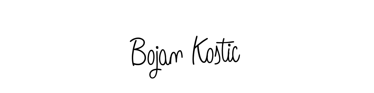 Use a signature maker to create a handwritten signature online. With this signature software, you can design (Angelique-Rose-font-FFP) your own signature for name Bojan Kostic. Bojan Kostic signature style 5 images and pictures png