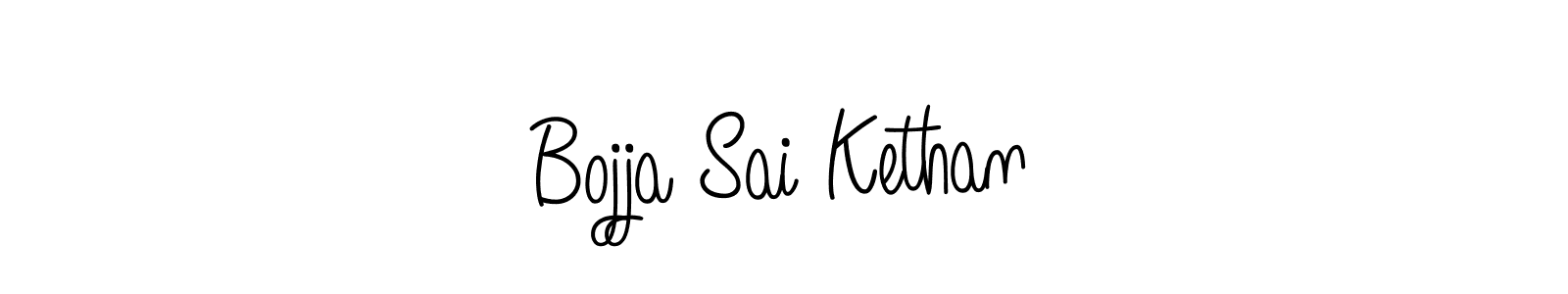 You should practise on your own different ways (Angelique-Rose-font-FFP) to write your name (Bojja Sai Kethan) in signature. don't let someone else do it for you. Bojja Sai Kethan signature style 5 images and pictures png