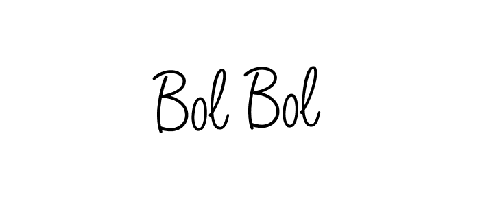 Bol Bol stylish signature style. Best Handwritten Sign (Angelique-Rose-font-FFP) for my name. Handwritten Signature Collection Ideas for my name Bol Bol. Bol Bol signature style 5 images and pictures png