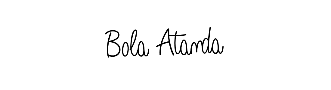 Bola Atanda stylish signature style. Best Handwritten Sign (Angelique-Rose-font-FFP) for my name. Handwritten Signature Collection Ideas for my name Bola Atanda. Bola Atanda signature style 5 images and pictures png