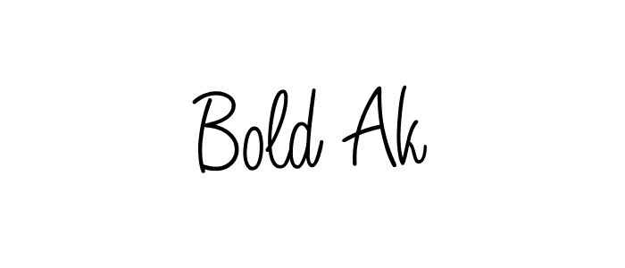 How to make Bold Ak name signature. Use Angelique-Rose-font-FFP style for creating short signs online. This is the latest handwritten sign. Bold Ak signature style 5 images and pictures png