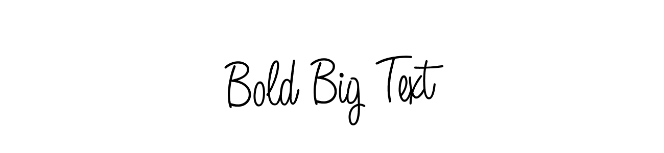 How to Draw Bold Big Text signature style? Angelique-Rose-font-FFP is a latest design signature styles for name Bold Big Text. Bold Big Text signature style 5 images and pictures png