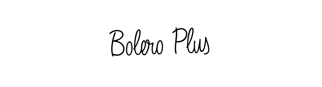 Design your own signature with our free online signature maker. With this signature software, you can create a handwritten (Angelique-Rose-font-FFP) signature for name Bolero Plus. Bolero Plus signature style 5 images and pictures png