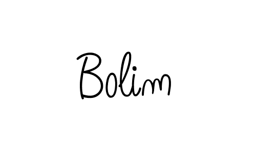 You should practise on your own different ways (Angelique-Rose-font-FFP) to write your name (Bolim) in signature. don't let someone else do it for you. Bolim signature style 5 images and pictures png