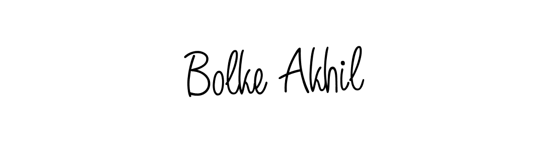 Also You can easily find your signature by using the search form. We will create Bolke Akhil name handwritten signature images for you free of cost using Angelique-Rose-font-FFP sign style. Bolke Akhil signature style 5 images and pictures png