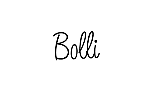 You should practise on your own different ways (Angelique-Rose-font-FFP) to write your name (Bolli) in signature. don't let someone else do it for you. Bolli signature style 5 images and pictures png