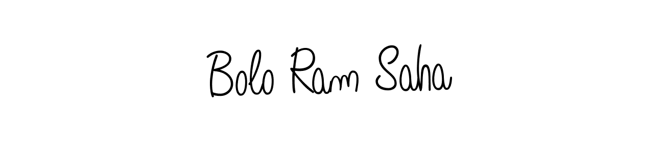 Bolo Ram Saha stylish signature style. Best Handwritten Sign (Angelique-Rose-font-FFP) for my name. Handwritten Signature Collection Ideas for my name Bolo Ram Saha. Bolo Ram Saha signature style 5 images and pictures png