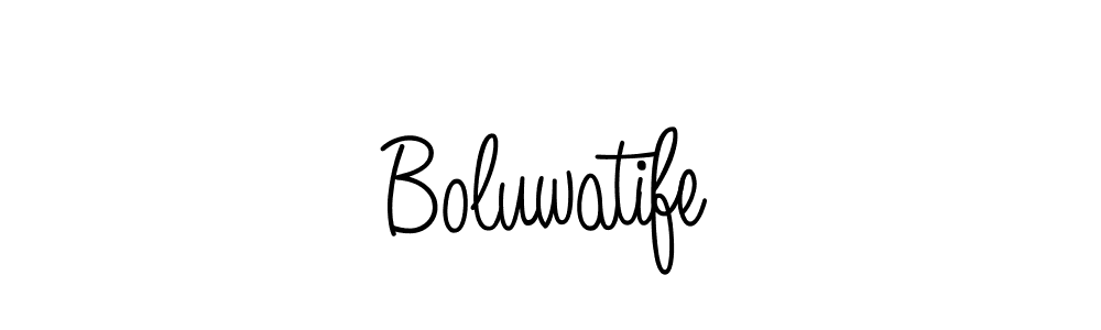 You should practise on your own different ways (Angelique-Rose-font-FFP) to write your name (Boluwatife) in signature. don't let someone else do it for you. Boluwatife signature style 5 images and pictures png