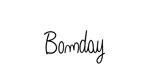 Create a beautiful signature design for name Bomday. With this signature (Angelique-Rose-font-FFP) fonts, you can make a handwritten signature for free. Bomday signature style 5 images and pictures png