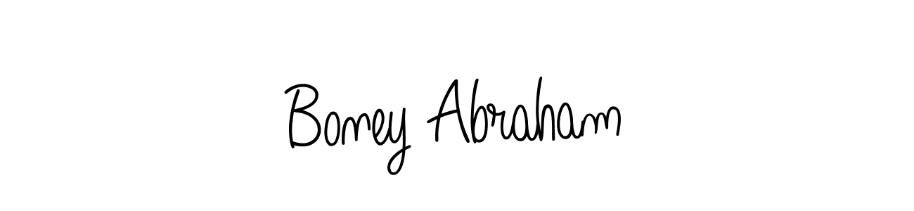 Angelique-Rose-font-FFP is a professional signature style that is perfect for those who want to add a touch of class to their signature. It is also a great choice for those who want to make their signature more unique. Get Boney Abraham name to fancy signature for free. Boney Abraham signature style 5 images and pictures png