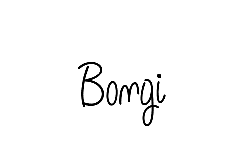 How to make Bongi name signature. Use Angelique-Rose-font-FFP style for creating short signs online. This is the latest handwritten sign. Bongi signature style 5 images and pictures png