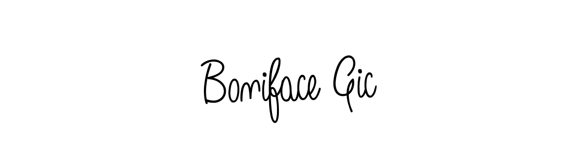Make a beautiful signature design for name Boniface Gic. With this signature (Angelique-Rose-font-FFP) style, you can create a handwritten signature for free. Boniface Gic signature style 5 images and pictures png