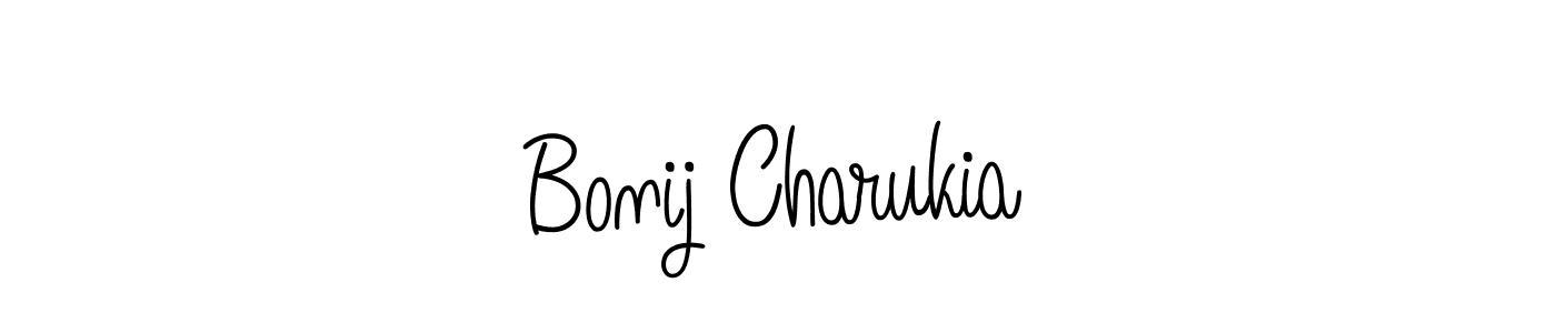 How to Draw Bonij Charukia signature style? Angelique-Rose-font-FFP is a latest design signature styles for name Bonij Charukia. Bonij Charukia signature style 5 images and pictures png