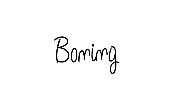 Also we have Boning name is the best signature style. Create professional handwritten signature collection using Angelique-Rose-font-FFP autograph style. Boning signature style 5 images and pictures png