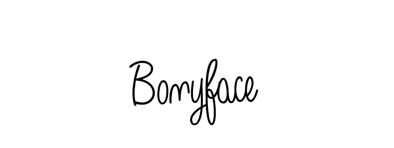 Use a signature maker to create a handwritten signature online. With this signature software, you can design (Angelique-Rose-font-FFP) your own signature for name Bonyface. Bonyface signature style 5 images and pictures png