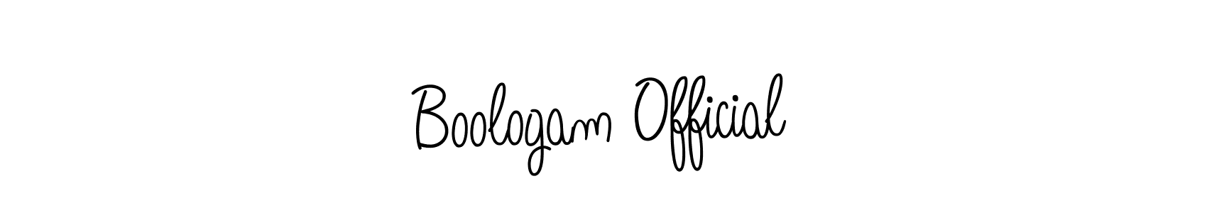 Make a beautiful signature design for name Boologam Official. With this signature (Angelique-Rose-font-FFP) style, you can create a handwritten signature for free. Boologam Official signature style 5 images and pictures png