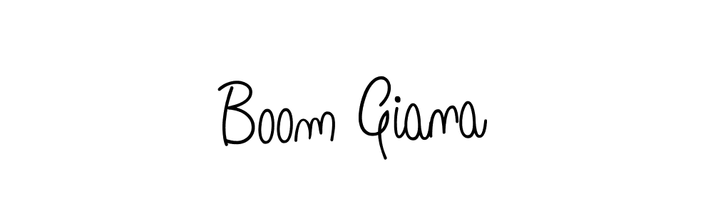 Design your own signature with our free online signature maker. With this signature software, you can create a handwritten (Angelique-Rose-font-FFP) signature for name Boom Giana. Boom Giana signature style 5 images and pictures png