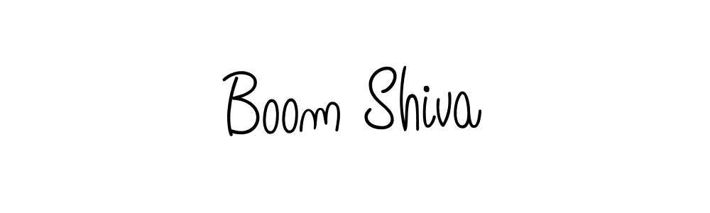 Use a signature maker to create a handwritten signature online. With this signature software, you can design (Angelique-Rose-font-FFP) your own signature for name Boom Shiva. Boom Shiva signature style 5 images and pictures png