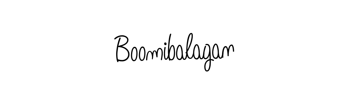How to make Boomibalagan name signature. Use Angelique-Rose-font-FFP style for creating short signs online. This is the latest handwritten sign. Boomibalagan signature style 5 images and pictures png