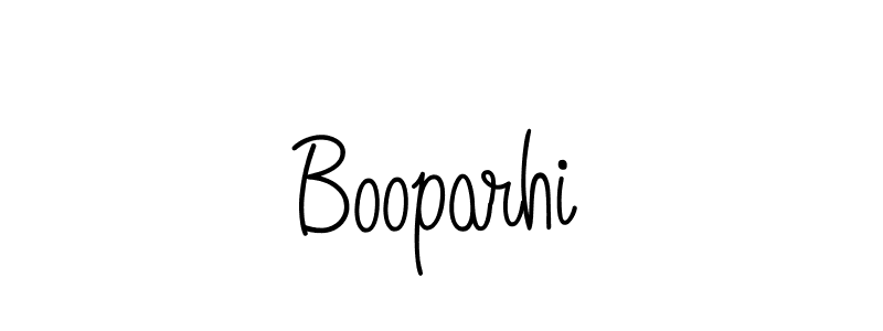 Use a signature maker to create a handwritten signature online. With this signature software, you can design (Angelique-Rose-font-FFP) your own signature for name Booparhi. Booparhi signature style 5 images and pictures png