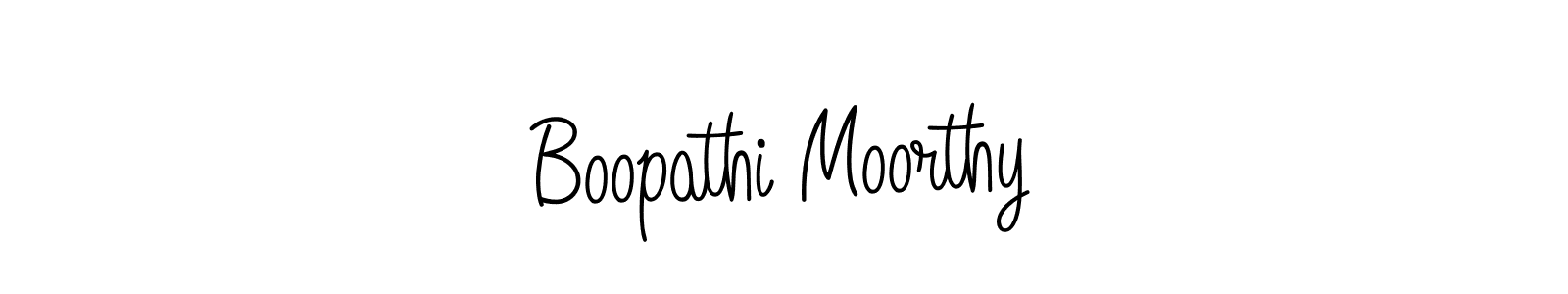 Make a beautiful signature design for name Boopathi Moorthy. With this signature (Angelique-Rose-font-FFP) style, you can create a handwritten signature for free. Boopathi Moorthy signature style 5 images and pictures png