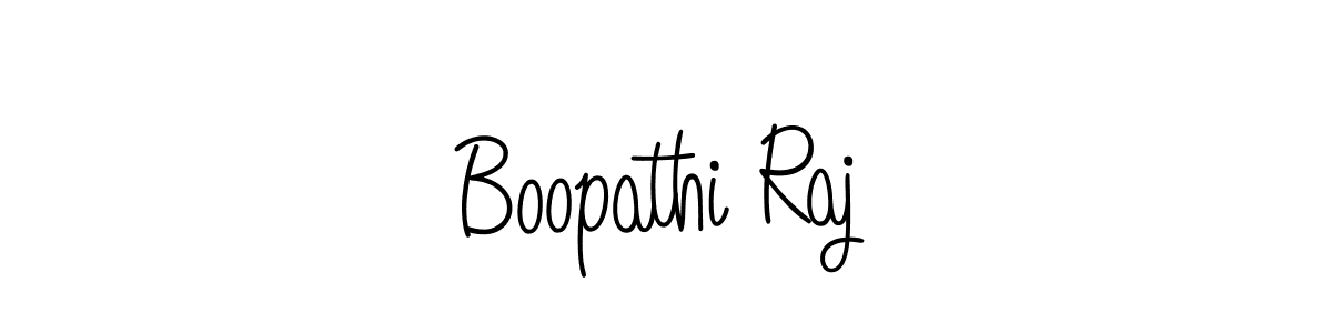 How to make Boopathi Raj name signature. Use Angelique-Rose-font-FFP style for creating short signs online. This is the latest handwritten sign. Boopathi Raj signature style 5 images and pictures png
