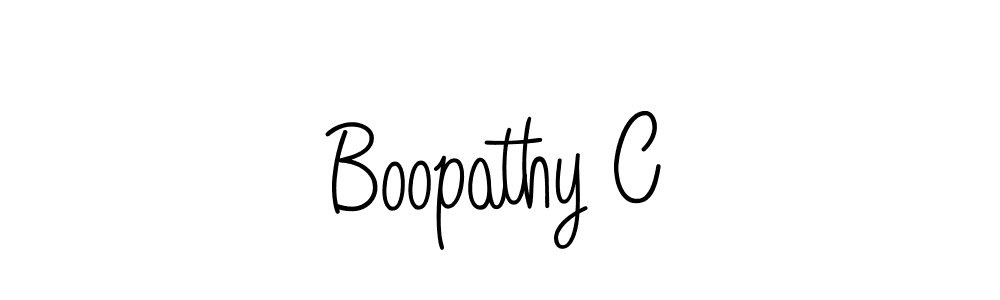 How to make Boopathy C signature? Angelique-Rose-font-FFP is a professional autograph style. Create handwritten signature for Boopathy C name. Boopathy C signature style 5 images and pictures png