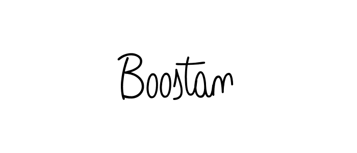 Use a signature maker to create a handwritten signature online. With this signature software, you can design (Angelique-Rose-font-FFP) your own signature for name Boostan. Boostan signature style 5 images and pictures png