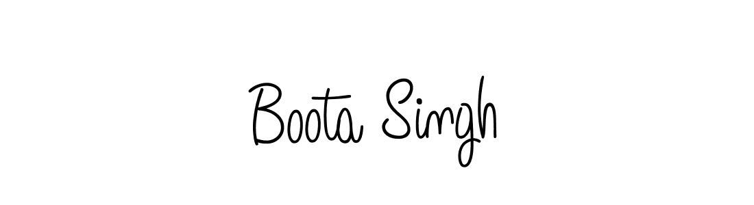 You should practise on your own different ways (Angelique-Rose-font-FFP) to write your name (Boota Singh) in signature. don't let someone else do it for you. Boota Singh signature style 5 images and pictures png