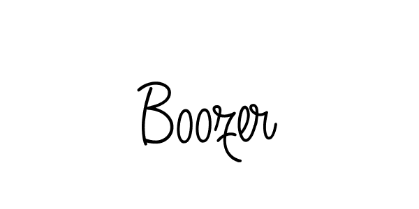 Make a beautiful signature design for name Boozer. With this signature (Angelique-Rose-font-FFP) style, you can create a handwritten signature for free. Boozer signature style 5 images and pictures png